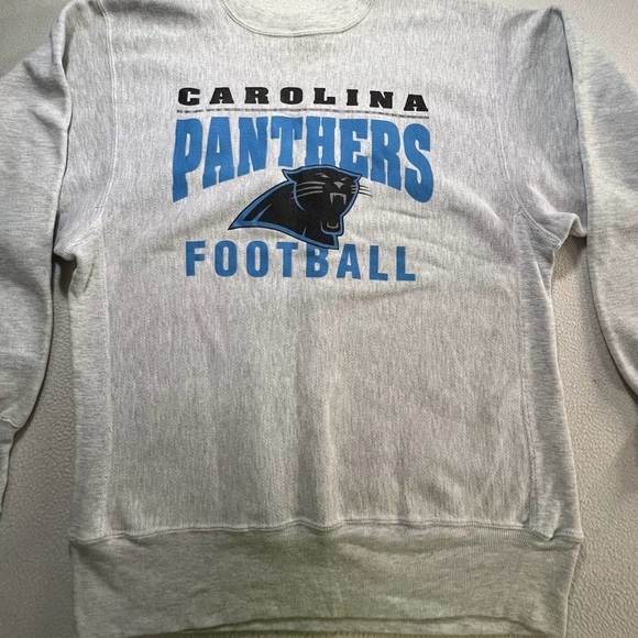 Vintage 90s Champion Reverse Weave Carolina Panthers Football Sweatshirt  Size Xl